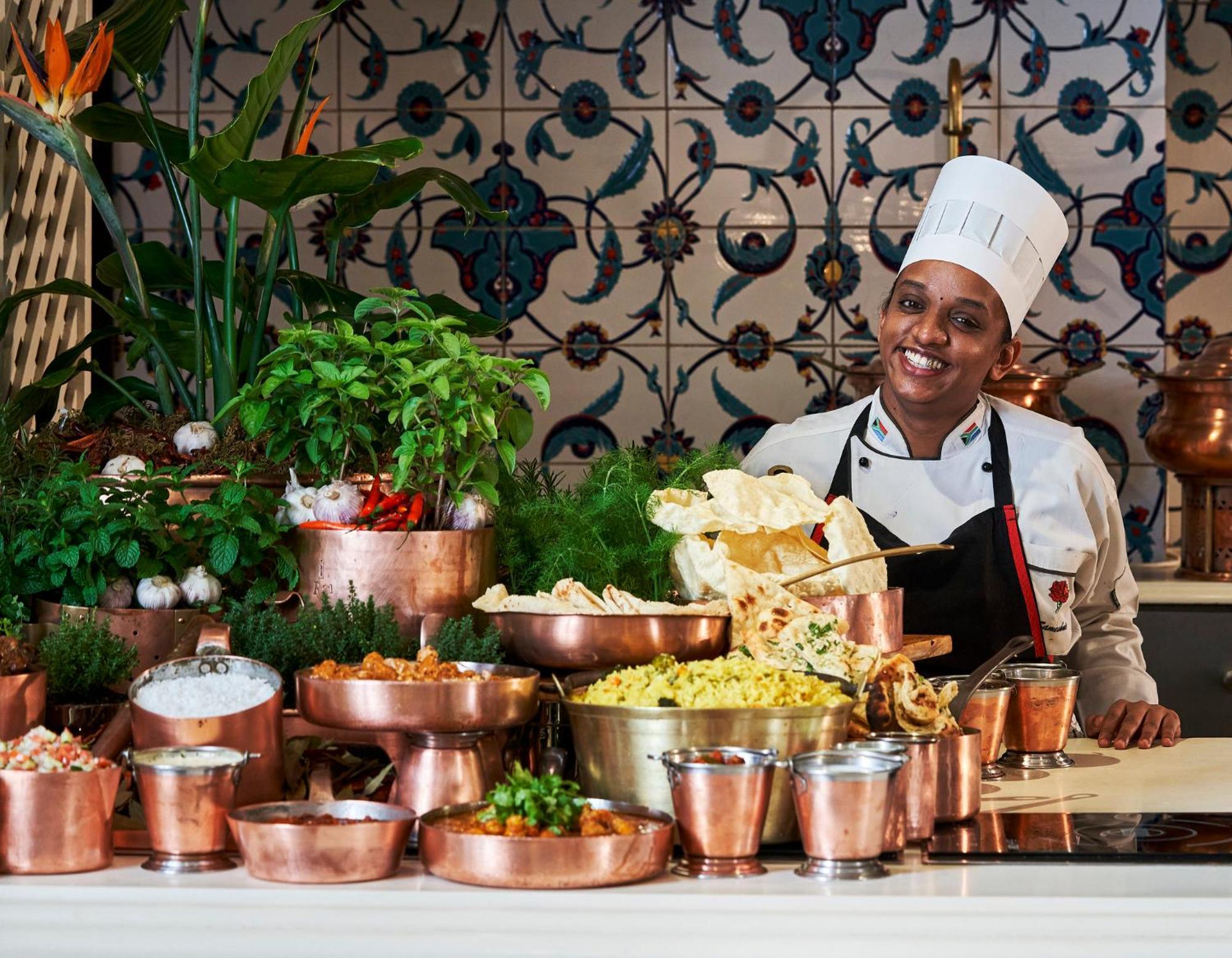 The Oyster Box Hotel Umhlanga Rocks Exterior foto Indian cuisine